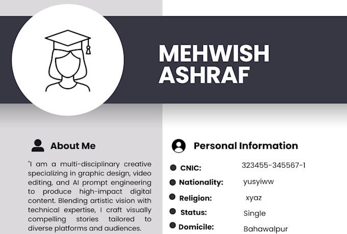 do resume writing or CV design